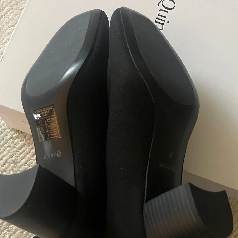 Quince Sleek Black Ankle Booties - Picture 7 of 14